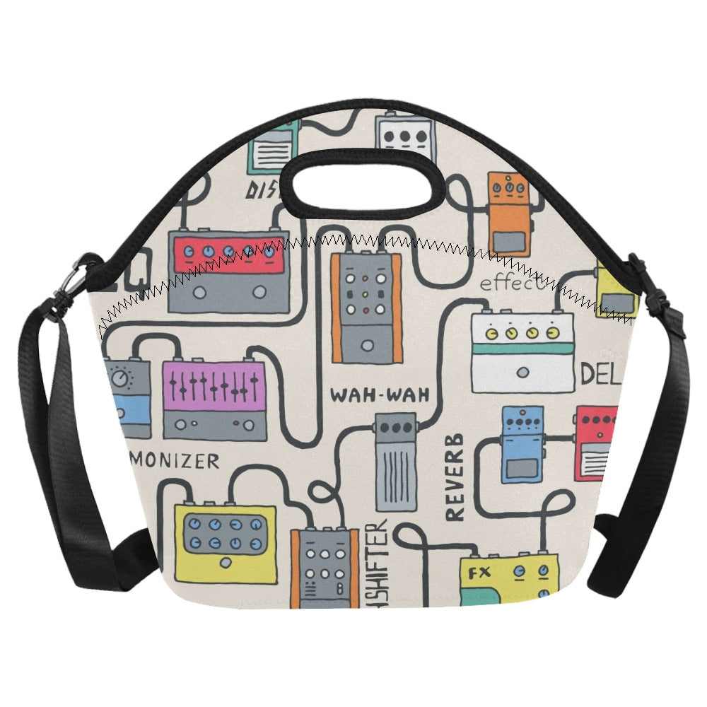 Guitar Pedals - Neoprene Lunch Bag Neoprene Lunch Bag Printed Offshore