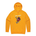 Yes I Can - Mens Hoodie Gold Mens Hoodie Positivity Printed In Australia
