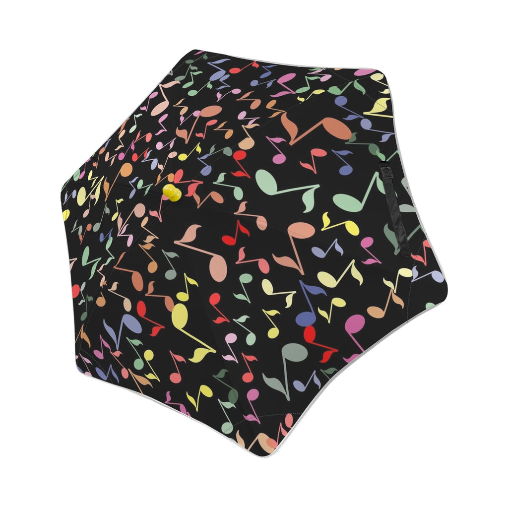 Quavers, Music Notes Kids Safe Round Corner Umbrella One Size Kids Safe Round Corner Umbrella Music Printed Offshore