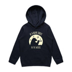 If A Bear Toots In The Woods, Trumpet Player - Kids Hoodie Navy Kids Hoodie Printed In Australia