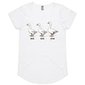 Duck Duck Goose Women's AS Colour Scoop Neck T-Shirt White Womens Scoop Neck T-shirt animal Games Printed In Australia
