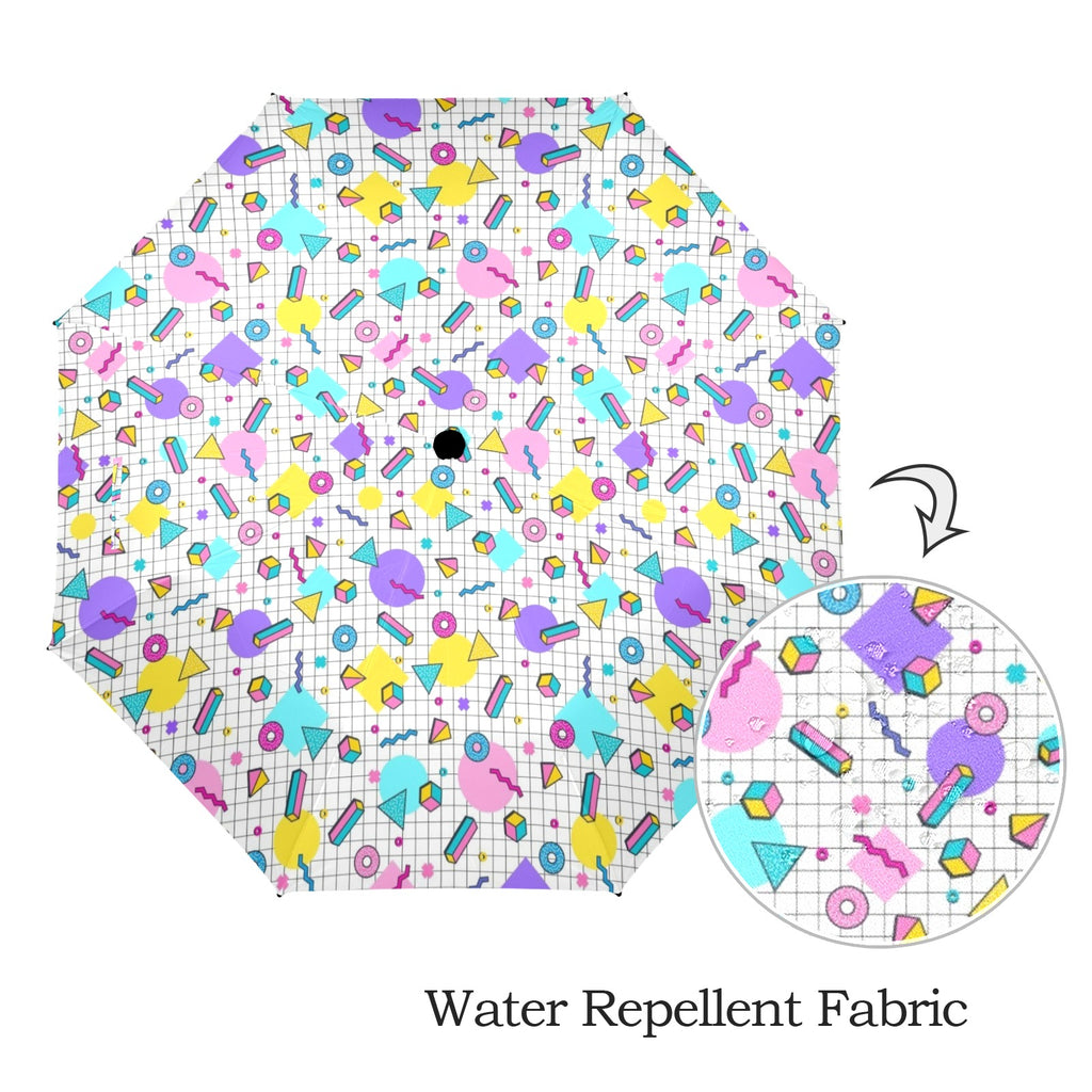80's Grid Umbrella Umbrella Printed Offshore Retro