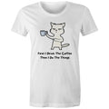 First I Drink The Coffee, Then I Do The Things - Womens T-shirt White Womens T-shirt Coffee Printed In Australia