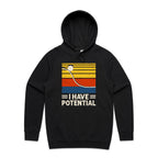 I Have Potential, Physics Men's AS Colour Hoodie Black Mens Hoodie Printed In Australia Science