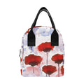 Poppy Zipper Lunch Bag One Size Zipper Lunch Bag Printed Offshore