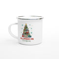 All Booked For Christmas White 12oz Enamel Mug Default Title Enamel Mug