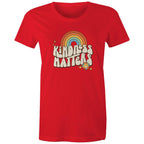 Kindness Matters - Womens T-shirt Red Womens T-shirt Kindness Positivity Printed In Australia Retro