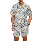 All About Space Men's Hawaiian Shirt & Shorts Set Men's Hawaiian Shirt & Shorts Set Printed Offshore Space