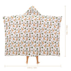 Kangaroos Kids Hooded Blanket 100cm x 130cm