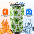 Three Leaf Clover - 20oz Mobile Tumbler with Lid (Black Lock)