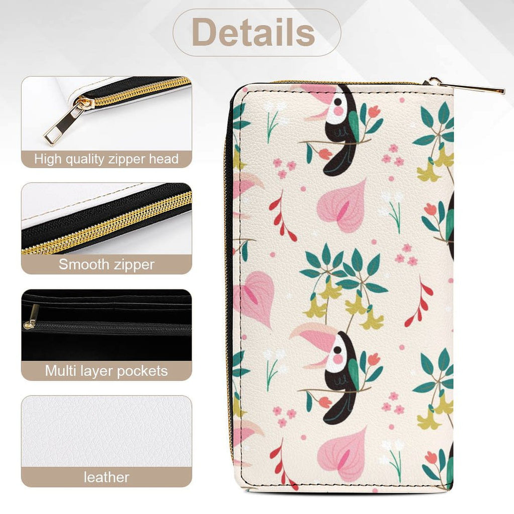 Toucans In Pink - PU Leather Wallet