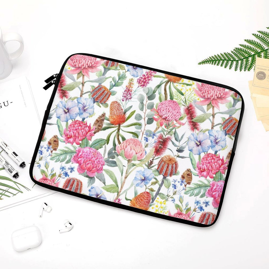 Australian Flowers Laptop Sleeve (Multiple Sizes) Laptop Sleeve Plants Printed Offshore
