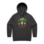 Sorry, I Have Plants This Weekend - Womens Hoodie Coal Womens Hoodie Plants Printed In Australia