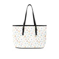 Paw Print PU Leather Tote Bag Large One Size Leather Tote Bag-Large animal Printed Offshore