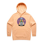 Coffee, Alien, UFO, Take Me To Your Brewer Women's AS Colour Hoodie Peach Womens Hoodie Coffee Printed In Australia Sci Fi