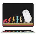Evolution Of A Drummer Leather Mouse Pad white One size Leather Mouse Pad Music Printed Offshore
