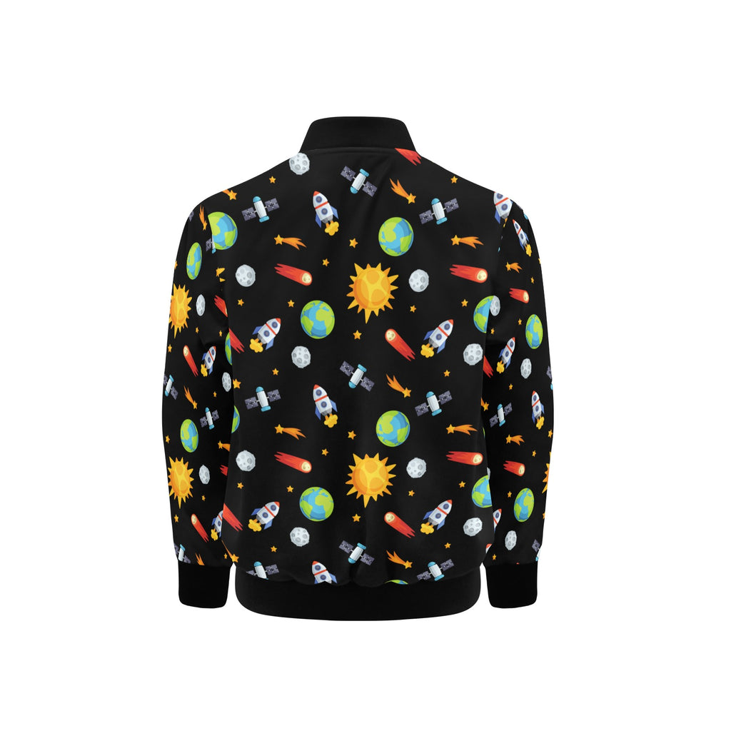 Busy Space Kids Bomber Jacket Kids Bomber Jacket Printed Offshore Space