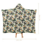 Toucan Jungle Kids Hooded Blanket 100cm x 130cm Kids Hooded Blanket animal Printed Offshore