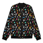 Fun Space Men's Casual Zip‑Up Bomber Jacket