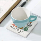 1976 Vintage Floral - Ceramic Coasters