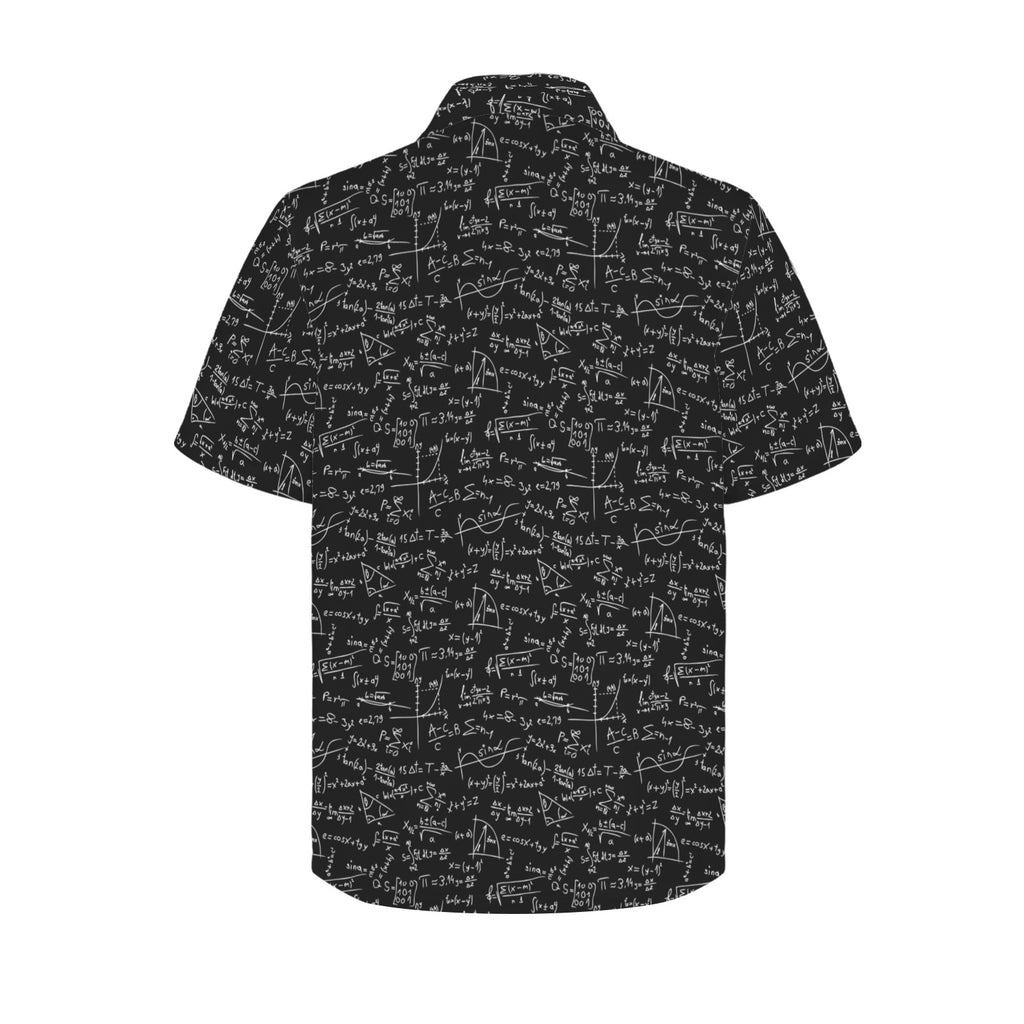 Equations Men's Short Sleeve Hawaiian Shirt Men's Hawaiian Shirt (New) Maths Printed Offshore Science