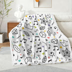 Music Time - Double-Layer Fleece Blanket 51"x59"