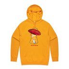 UFO, Here For The Cats - Mens Hoodie Gold Mens Hoodie animal Printed In Australia Sci Fi