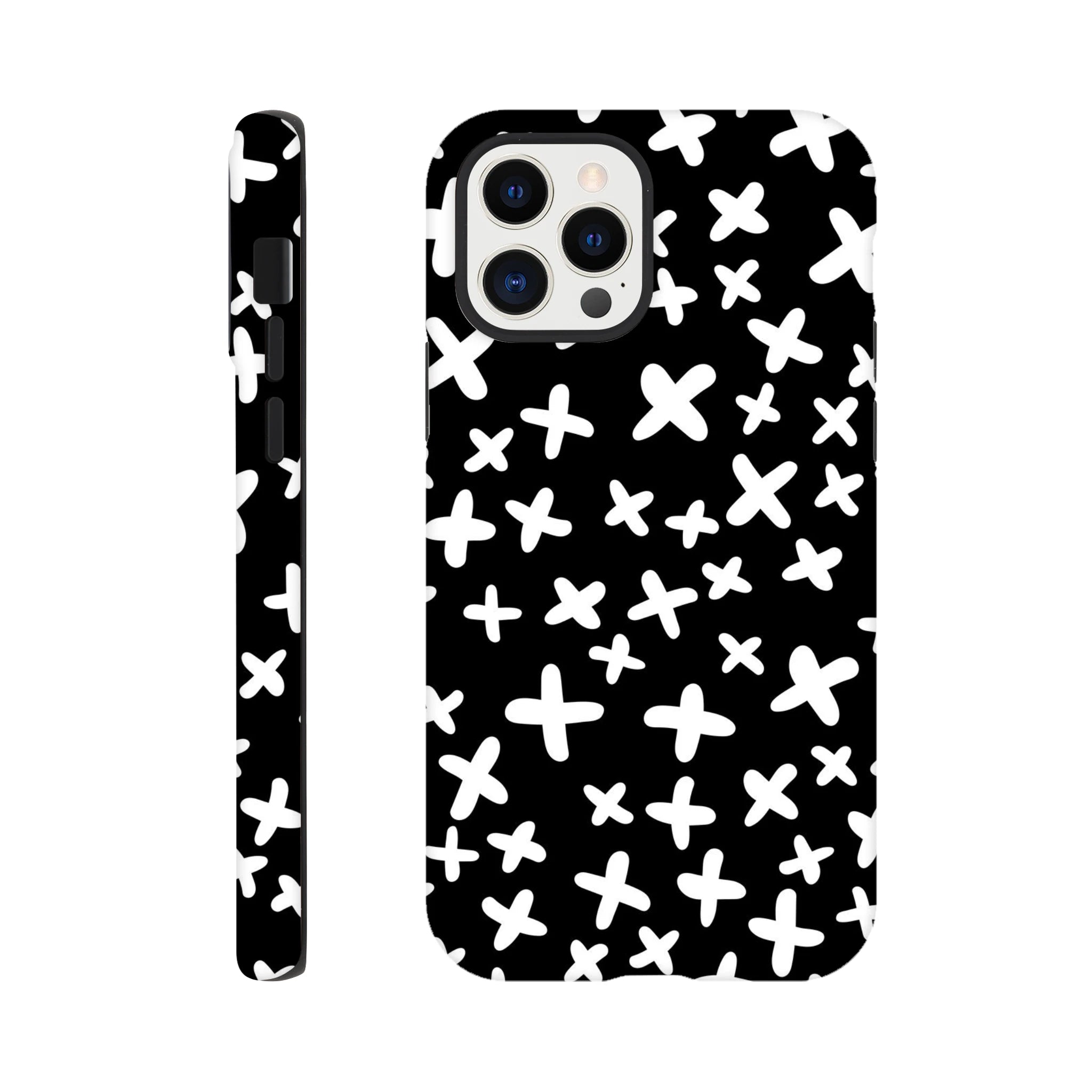 Black And White Crosses - Apple iPhone Tough case iPhone 12 Pro iPhone Tough Case Globally Fulfilled