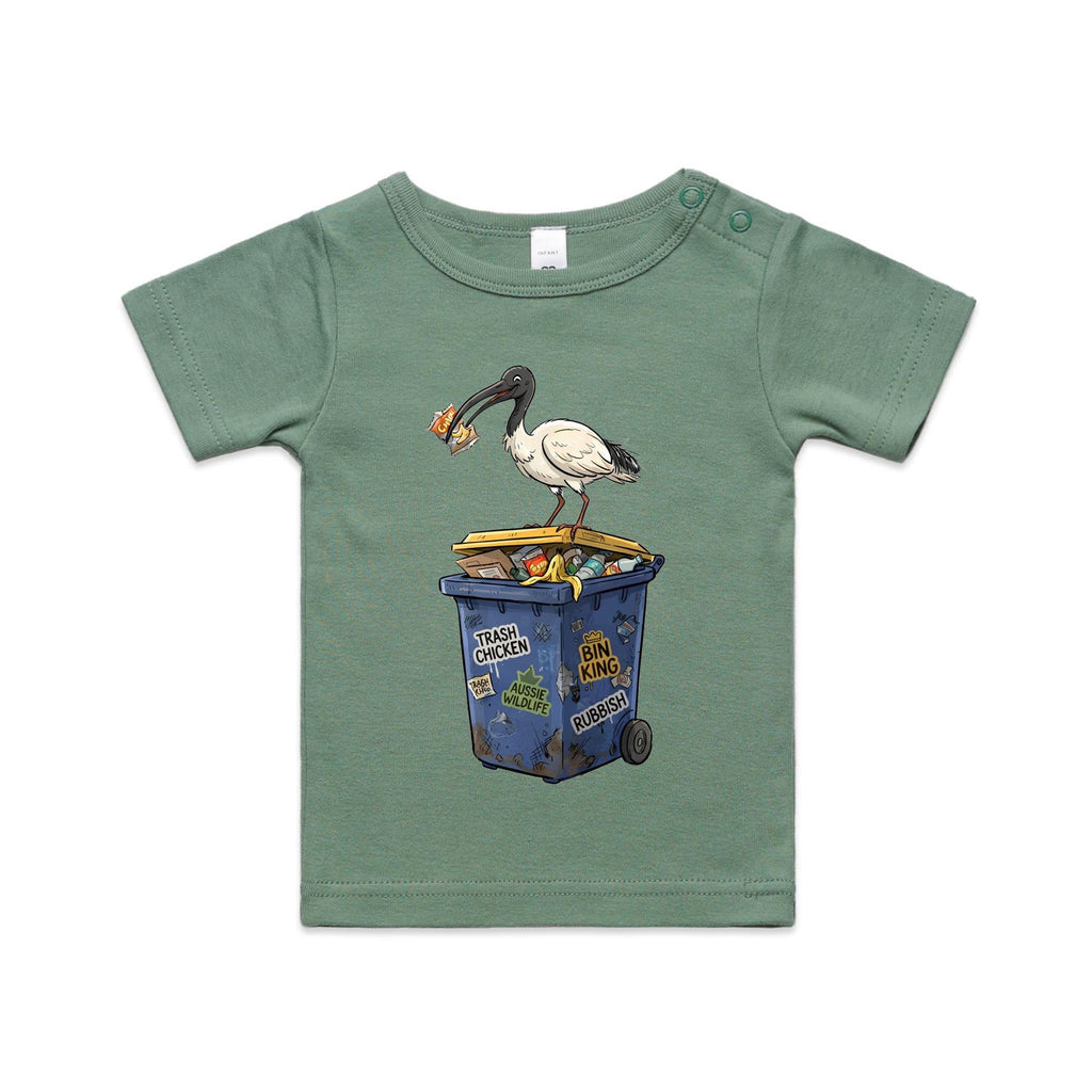 Bin Chicken Australian Ibis AS Colour Baby T-shirt