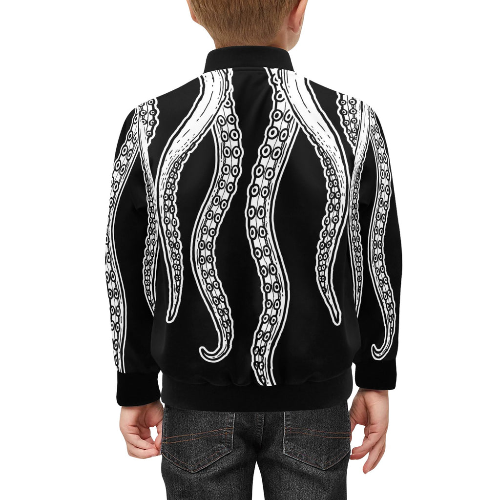 Octopus Tentacles Kids Bomber Jacket Kids Bomber Jacket animal Ocean Printed Offshore