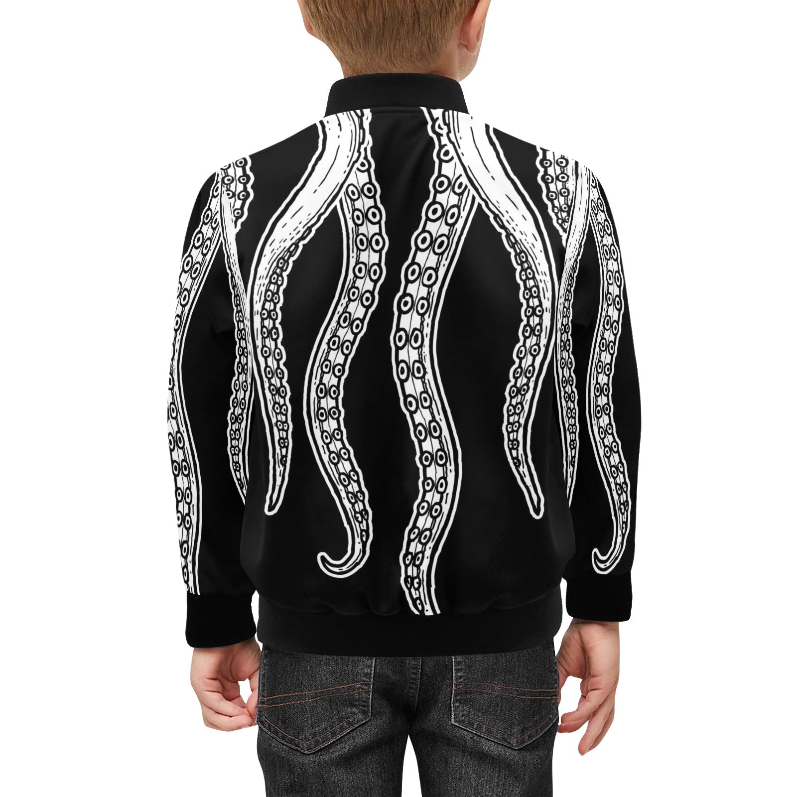 Octopus Tentacles Kids Bomber Jacket Kids Bomber Jacket animal Ocean Printed Offshore