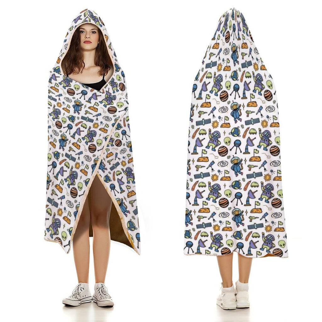 All About Space Kids Hooded Blanket 100cm x 130cm