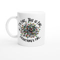 Tangled Christmas Lights, I'm Fine, This Is Fine, Everything's Fine - White 11oz Ceramic Mug Default Title Christmas Mug Christmas Globally Fulfilled