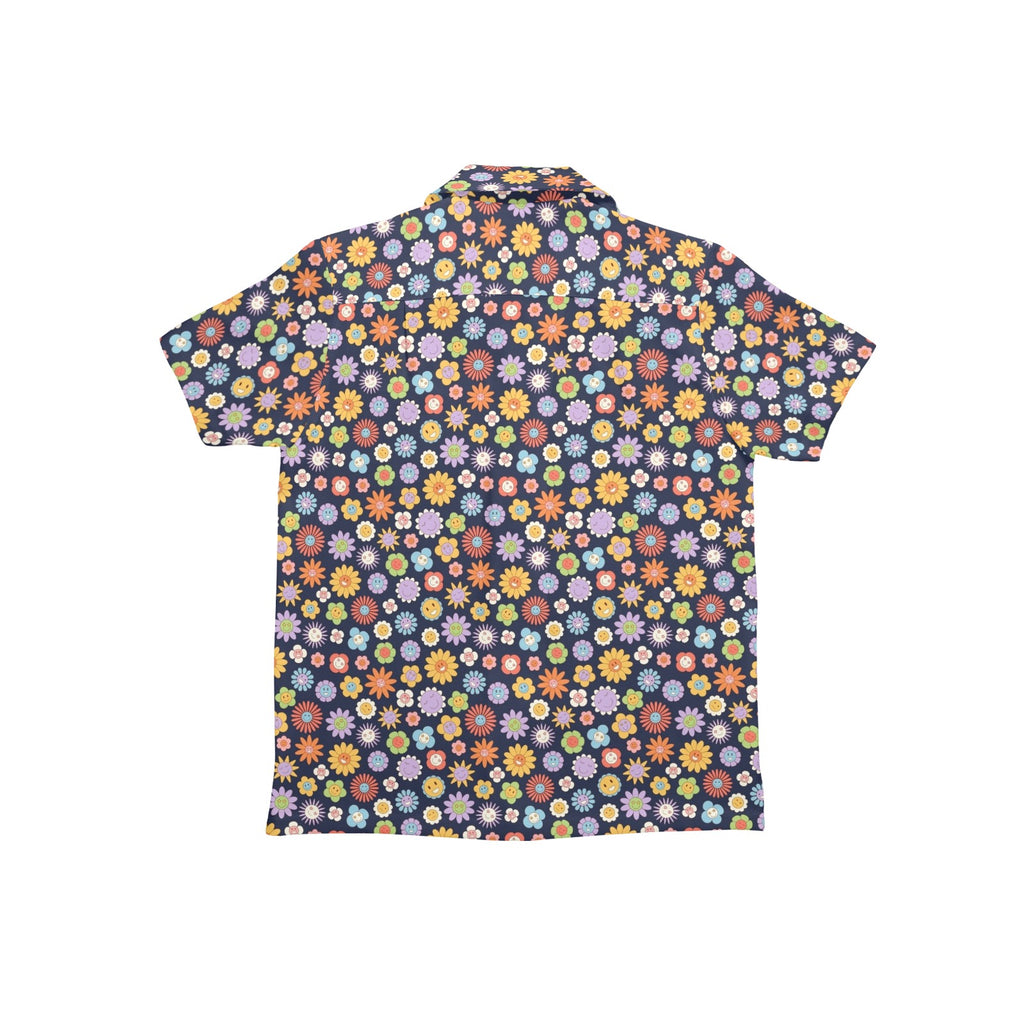 Groovy Flowers Junior Kids Hawaiian Shirt