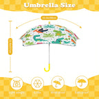 Cute Cartoon Dinosaurs Kids Safe Round Corner Umbrella Kids Safe Round Corner Umbrella animal Printed Offshore