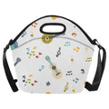 Guitar Music Neoprene Lunch Bag One Size Neoprene Lunch Bag Music Printed Offshore