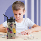 Pretty Moths Kids Water Bottle with Chug Lid (12 oz) Kids Water Bottle with Chug Lid animal Printed Offshore