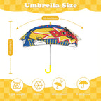 Blue Comic Book Kids Safe Round Corner Umbrella Kids Safe Round Corner Umbrella comic Printed Offshore