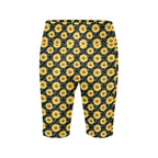 Painted Sunflower Women's Bike Shorts With Side Pockets