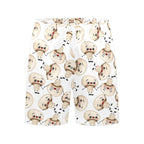 Cute Mushrooms Men's Mid-Length Beach Shorts Men's Mid-Length Beach Shorts Food Printed Offshore