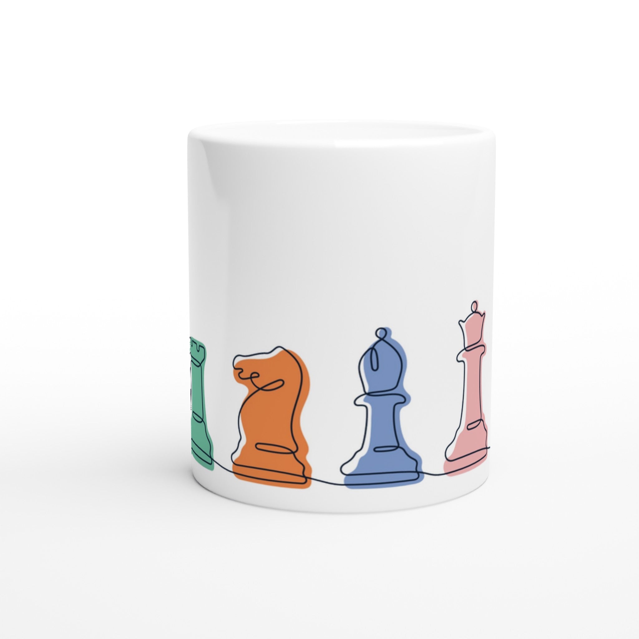 Chess - White 11oz Ceramic Mug White 11oz Mug Games Globally Fulfilled