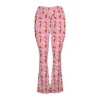 Cherry Ice-cream High Waist Crossover Tummy Control Flare Leggings High Waist Flare Leggings Food Printed Offshore