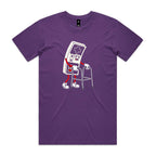 Retro Gamer Men's AS Colour T-shirt Purple Mens T-shirt Games Printed In Australia