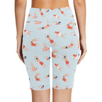 Summer Swim Women's Bike Shorts With Side Pockets Women's Bike Shorts Printed Offshore Summer