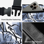 Blue And White Floral - Belt Bag