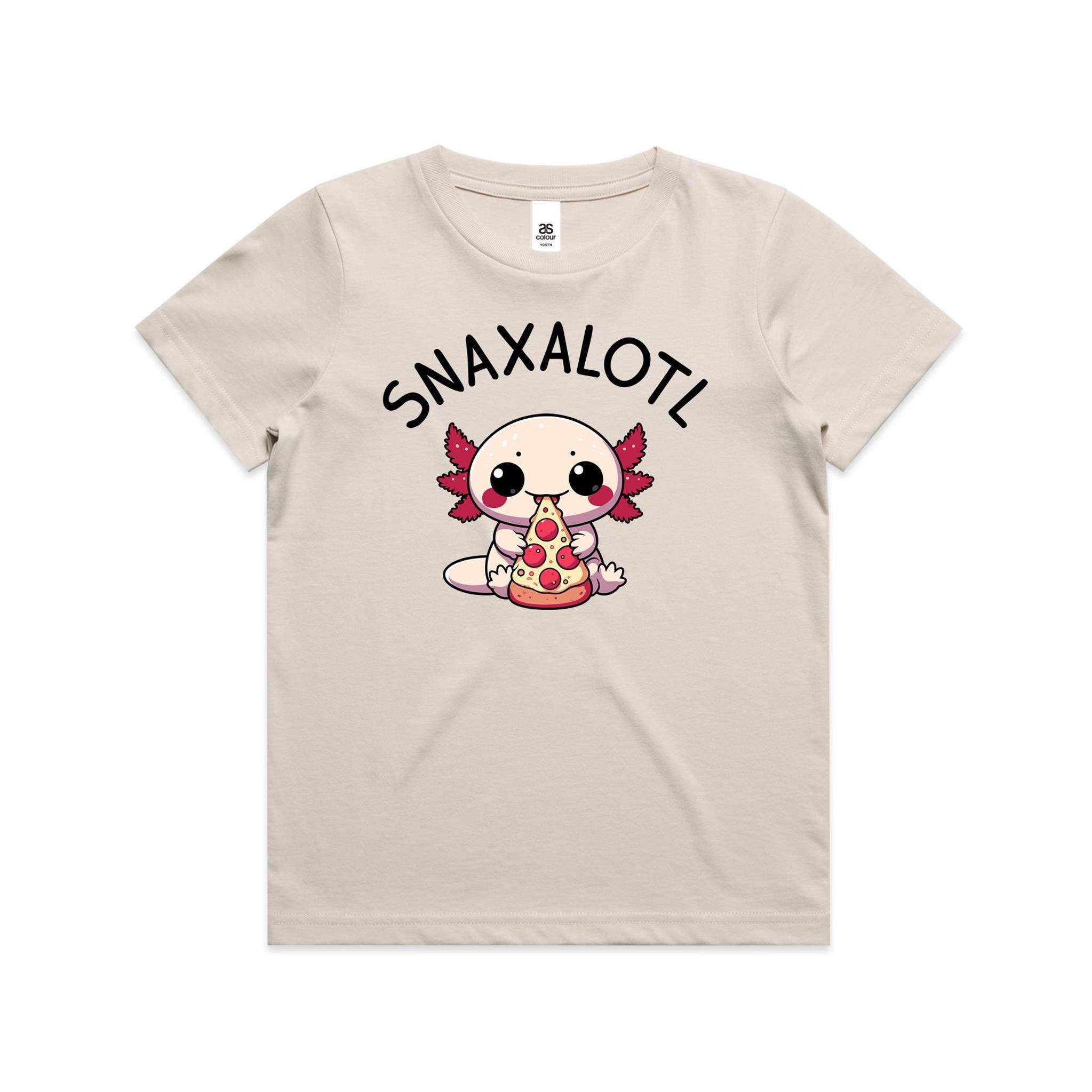 Snaxalotl, Axolotl Pizza - Kids Youth T-shirt