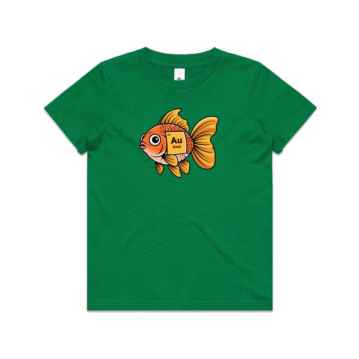 Gold Fish Periodic Table Element Kids AS Colour T-shirt