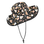 Magic Moth Wide Brim Bucket Hat Wide Brim Bucket Hat animal Printed Offshore