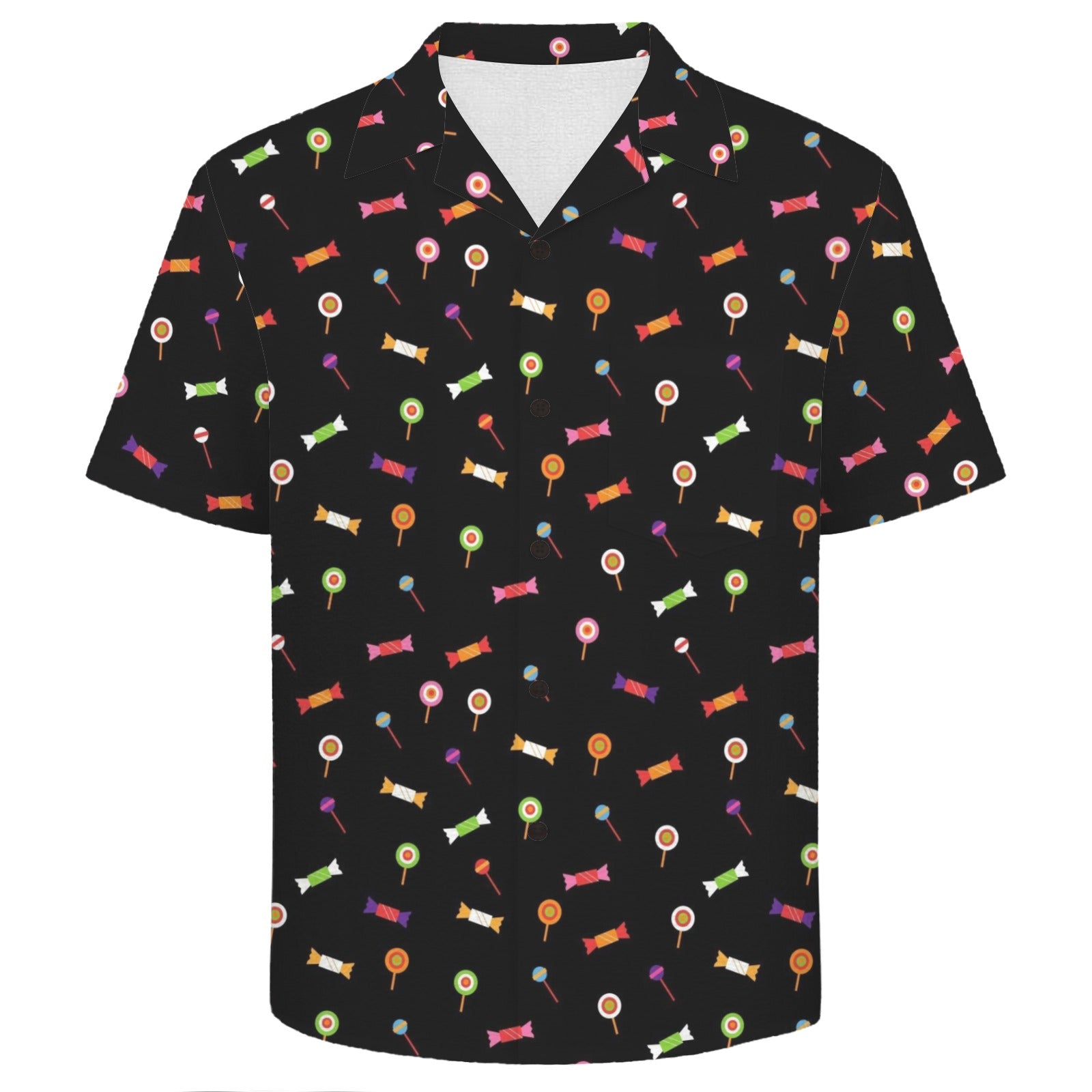 Candy Men's Crinkle Hawaiian Shirt