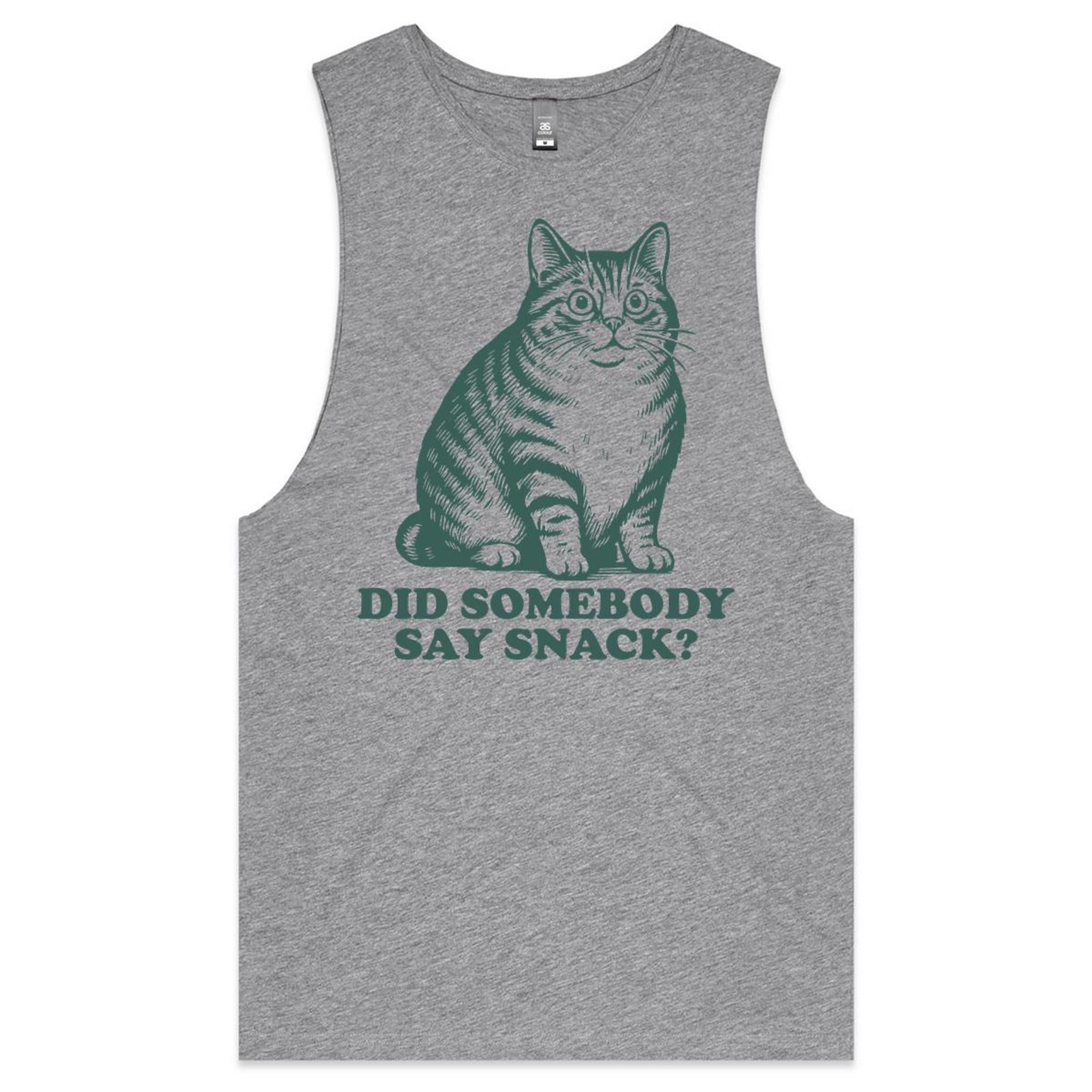 Did Somebody Say Snack, Cat - Mens Tank Top Tee